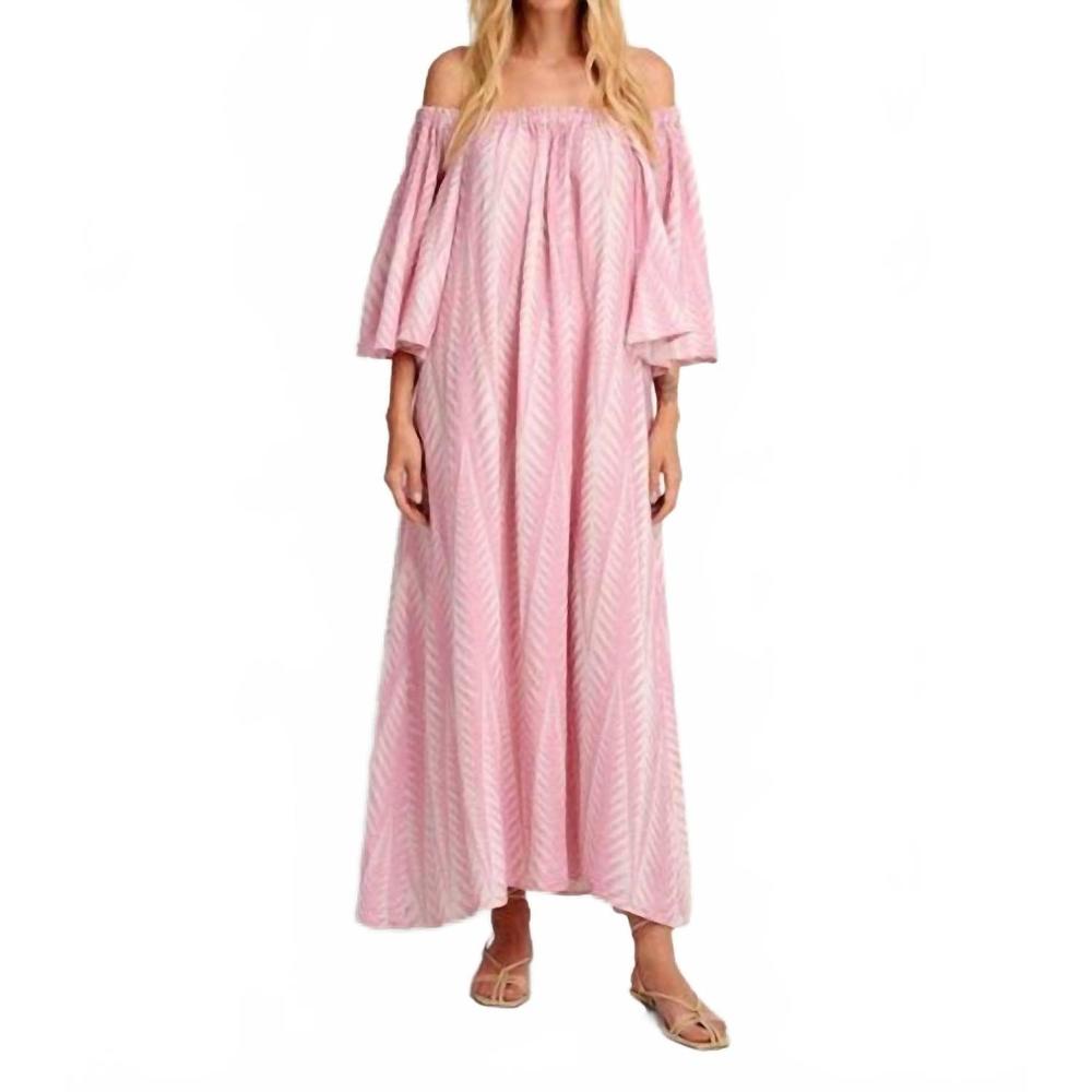 NEW PEARL AND CAVIAR finley maxi dress in pink